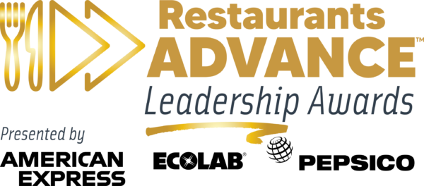 Restaurants Advance Leadership awards presented by American Express, Ecolab, and PepsiCo logo