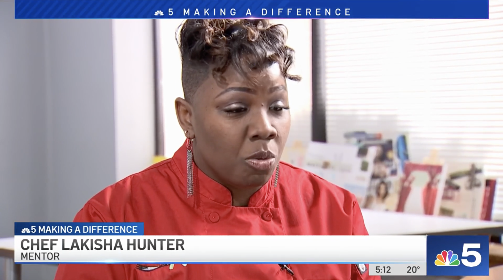Chef- LaKisha Hunter appearing on NBC5 News Chicago
