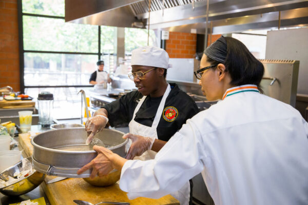 Photo of a USMC chef and an instructor at ACTP