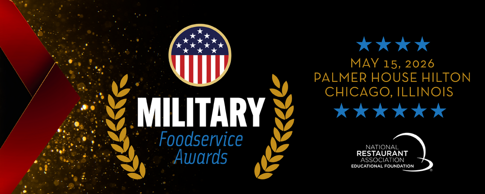 Military Foodservice Awards. May 15, 2026, Palmer House Hilton, Chicago, Illinois 